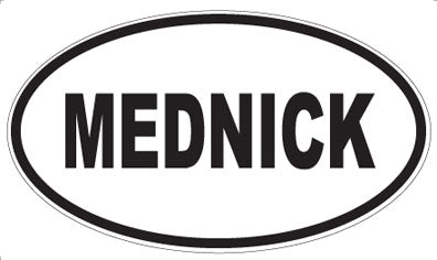 MEDNICK - Oval Sticker