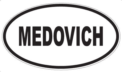 MEDOVICH - Oval Magnet