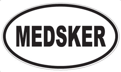 MEDSKER - Oval Sticker