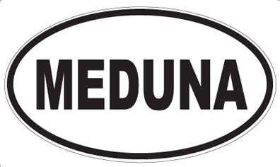 MEDUNA - Oval Sticker