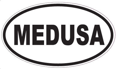 MEDUSA - Oval Sticker