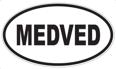 MEDVED - Oval Sticker