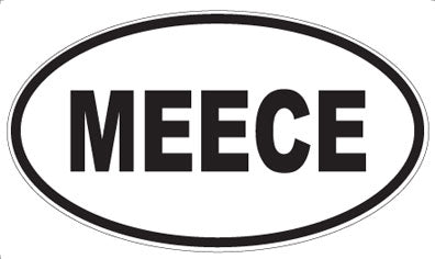 MEECE - Oval Sticker