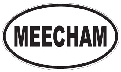MEECHAM - Oval Magnet