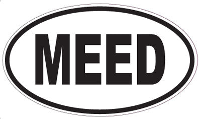 MEED - Oval Sticker