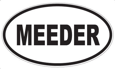 MEEDER - Oval Sticker