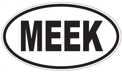 MEEK - Oval Sticker