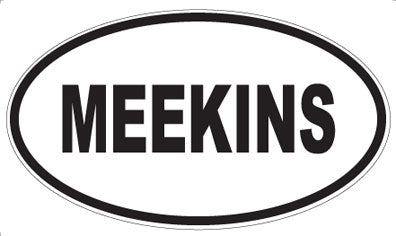 MEEKINS - Oval Sticker