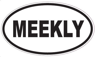 MEEKLY - Oval Sticker