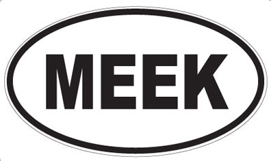 MEEK - Oval Magnet