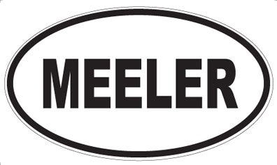MEELER - Oval Sticker