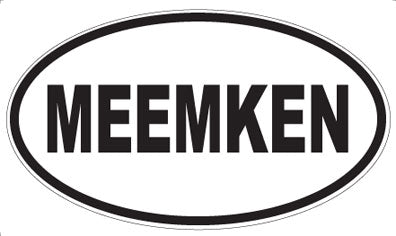 MEEMKEN - Oval Sticker