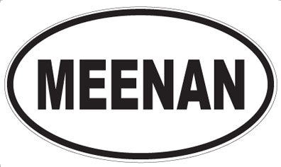 MEENAN - Oval Sticker