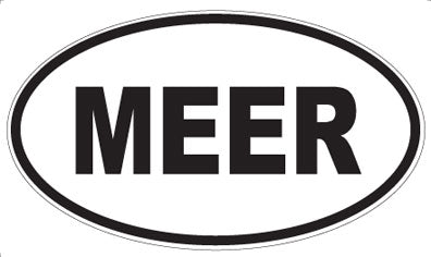 MEER - Oval Sticker