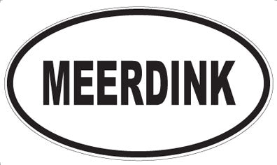 MEERDINK - Oval Sticker