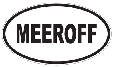 MEEROFF - Oval Sticker