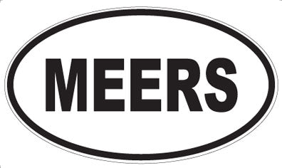 MEERS - Oval Sticker