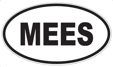 MEES - Oval Sticker