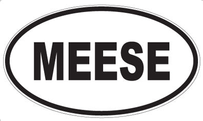 MEESE - Oval Magnet
