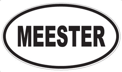 MEESTER - Oval Magnet