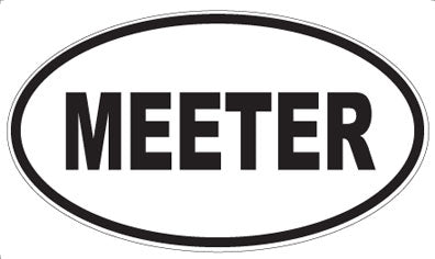 MEETER - Oval Magnet