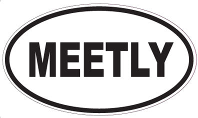 MEETLY - Oval Sticker