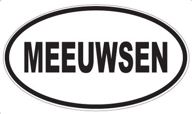 MEEUWSEN - Oval Sticker