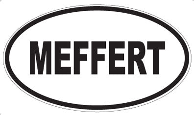 MEFFERT - Oval Sticker