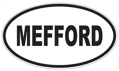 MEFFORD - Oval Magnet