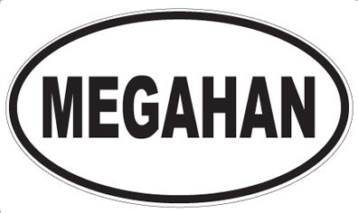 MEGAHAN - Oval Magnet