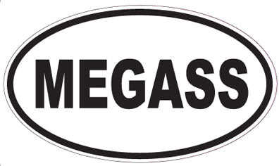 MEGASS - Oval Sticker