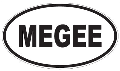 MEGEE - Oval Sticker