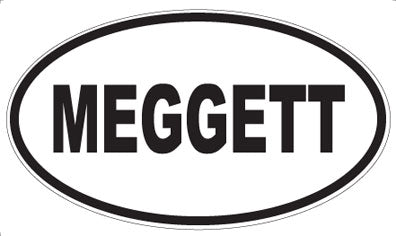 MEGGETT - Oval Sticker
