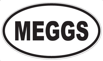 MEGGS - Oval Sticker