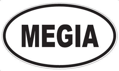 MEGIA - Oval Sticker