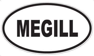 MEGILL - Oval Magnet
