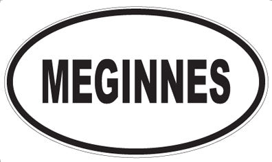 MEGINNES - Oval Sticker
