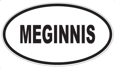 MEGINNIS - Oval Sticker