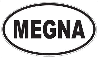 MEGNA - Oval Sticker