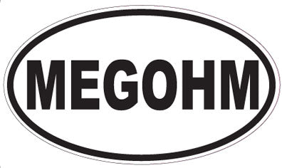 MEGOHM - Oval Sticker