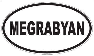 MEGRABYAN - Oval Sticker