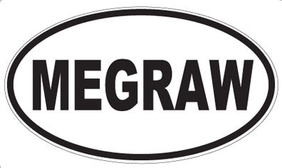 MEGRAW - Oval Sticker