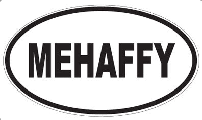 MEHAFFY - Oval Magnet