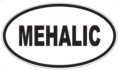 MEHALIC - Oval Sticker