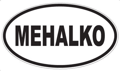MEHALKO - Oval Magnet