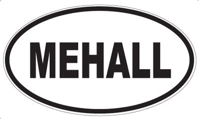 MEHALL - Oval Sticker