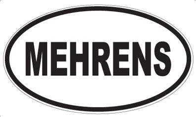MEHRENS - Oval Magnet