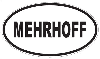 MEHRHOFF - Oval Sticker