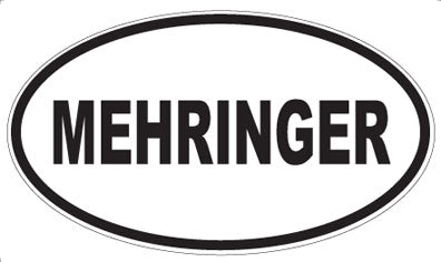 MEHRINGER - Oval Sticker