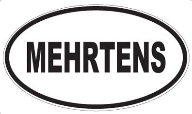 MEHRTENS - Oval Magnet